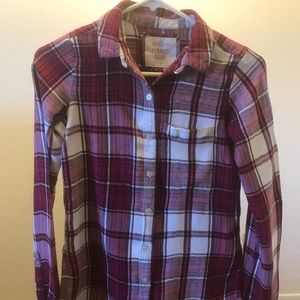 Plaid ultra soft cotton flannel shirt